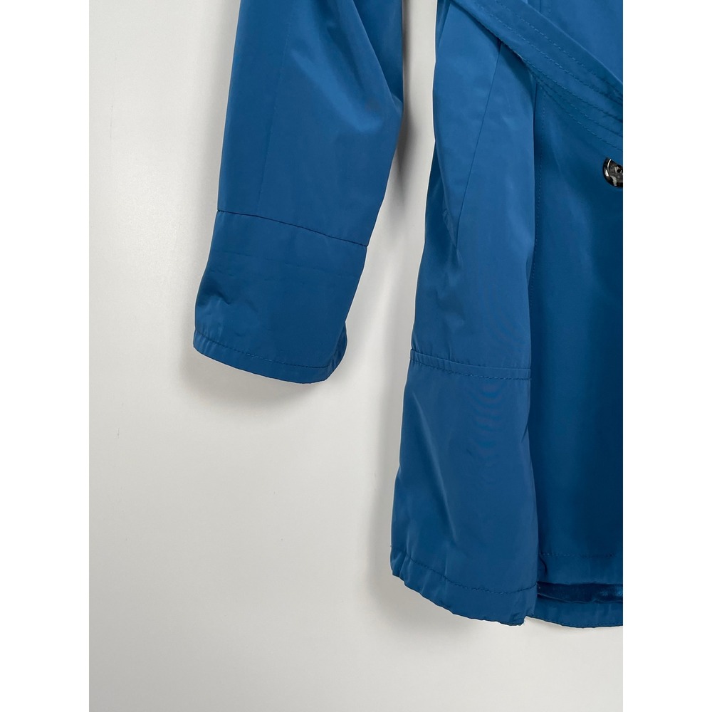 Vince Camuto Women's Blue Double Breasted Belted Trench Coat Size XL - Picture 3 of 11